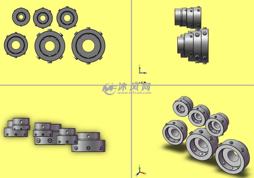 6款国标板牙夹套设计