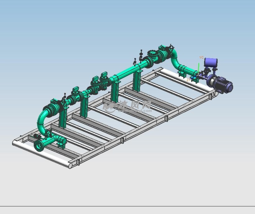 压缩真空管路模型