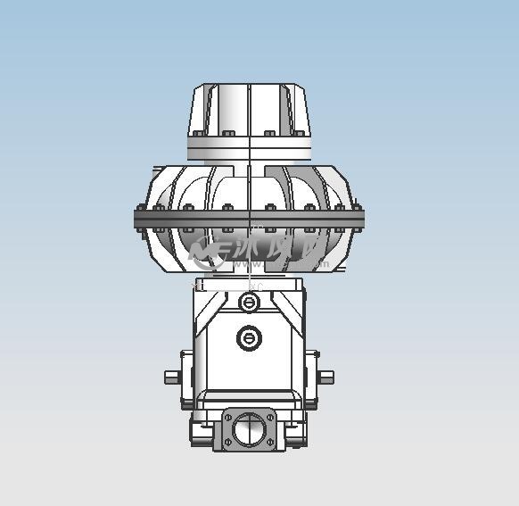 高效率真空泵俯视图