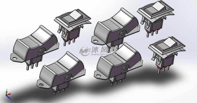 7種7000-c&k搖桿開關模型 - 電子電工圖紙 - 沐風網