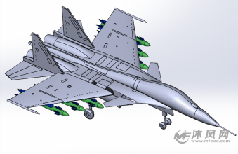 苏33战斗机-航空航天图纸-沐风网