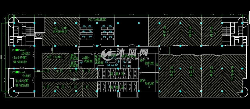 2層倉庫平面佈局圖