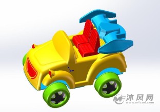 兒童玩具車設計模型總圖