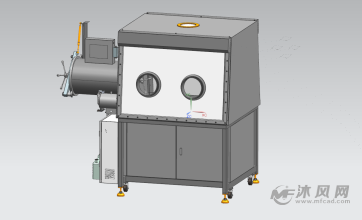 真空手套箱三维设计-机械设备图纸-沐风网