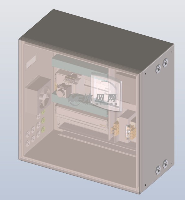 非标电控配电箱透视图