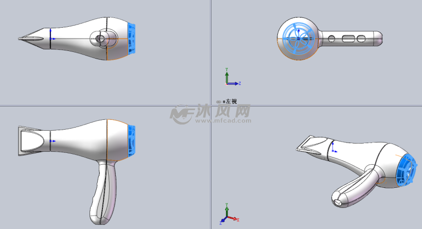 吹风机三视图