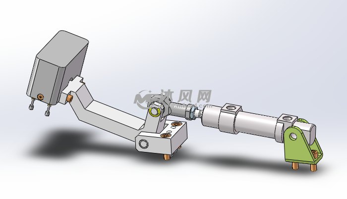 气缸下压机构模型