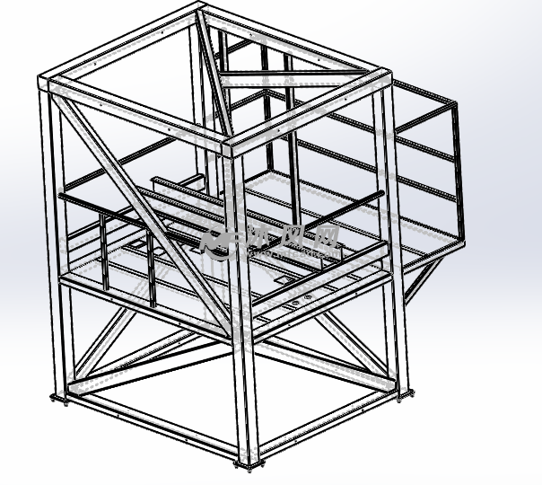 钢架结构三维图