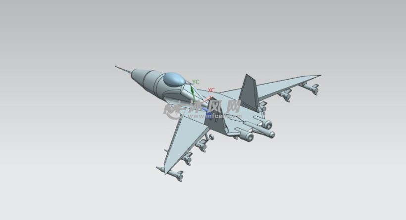 f16战机三维模型