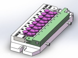 多件平行联动铣床夹具(爆炸仿真)