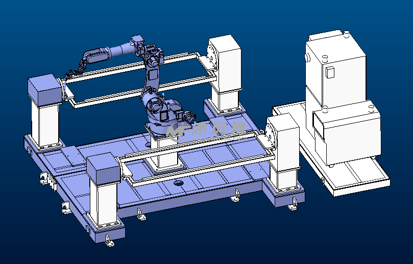 機器人焊接工作站三維設計