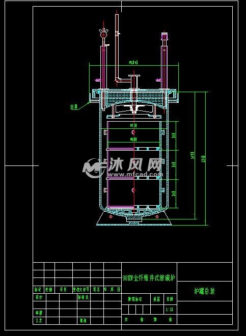 90kw国标井式气体渗碳炉全纤维结构