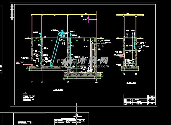 東莞某汙水處理廠粗格柵及進水泵房圖紙