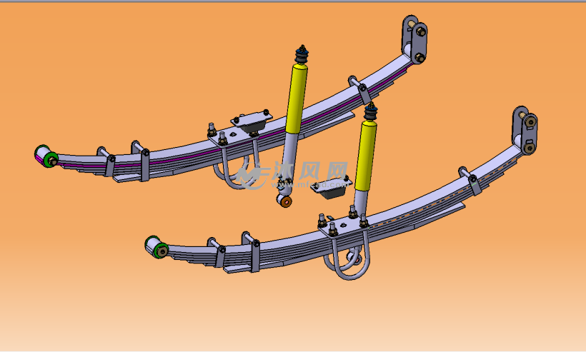 纵置钢板弹簧式非独立悬架
