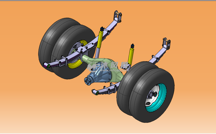 纵置钢板弹簧式非独立悬架