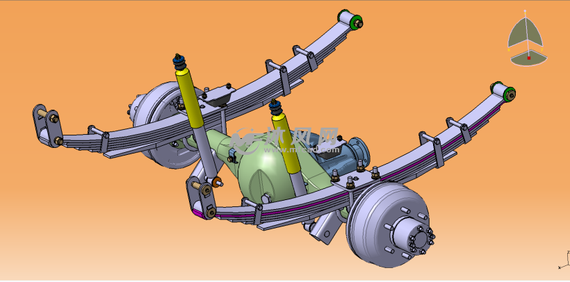 纵置钢板弹簧式非独立悬架