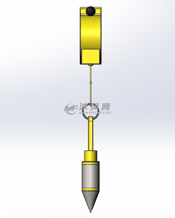 磁性线坠sw建模 - 机械设备图纸 - 沐风网