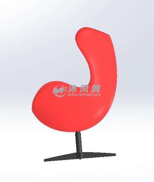 商务椅子设计轴测图