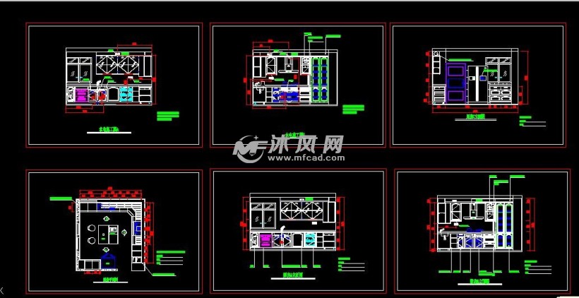 廚房整體佈置結構及水電配置圖