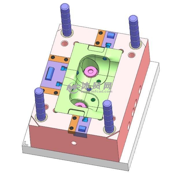 箱包塑胶件前模行位模具