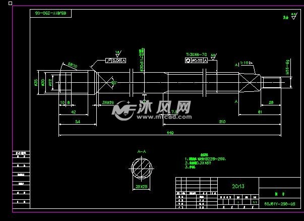 65j61y250螺桿對開閥結構零件圖