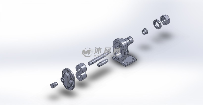 齿轮油泵爆炸图