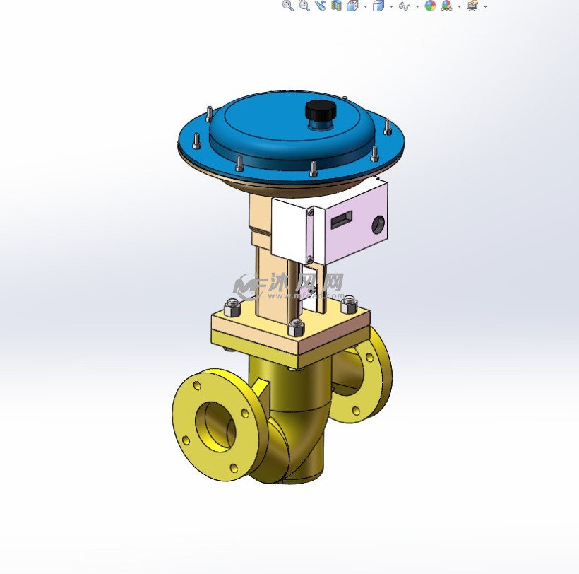 斯派莎克气动薄膜阀 - 阀体图纸 - 沐风网