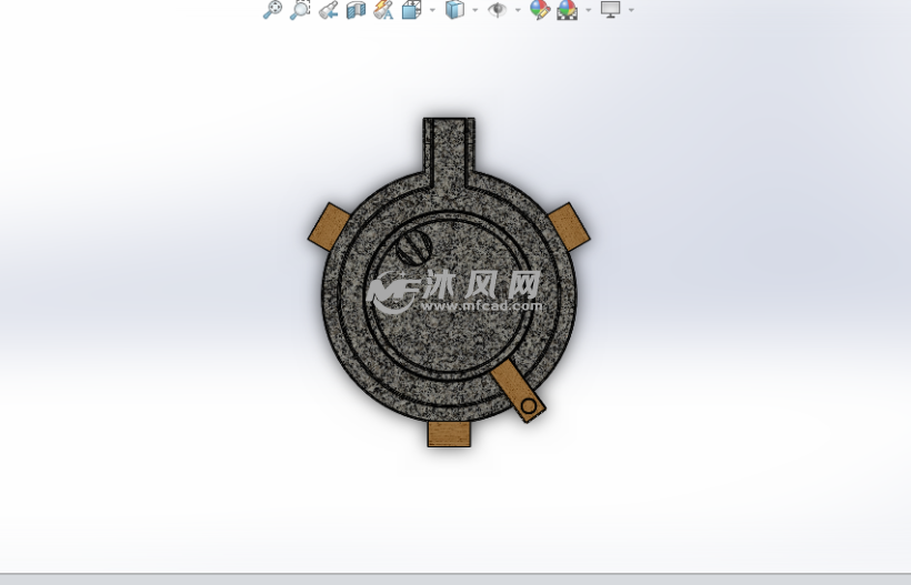 传统石磨手摇石磨 - 机械加工图纸 - 沐风网