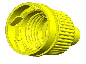螺牙盖-螺纹模具设计图