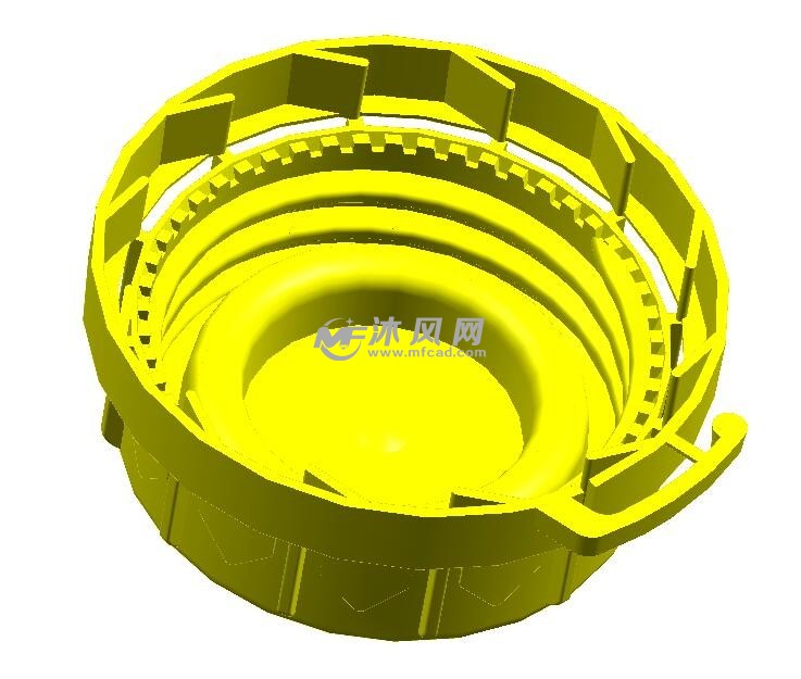 瓶盖螺纹模具设计模型图