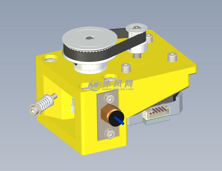 步进电机皮带轮齿轮驱动送丝机挤压机