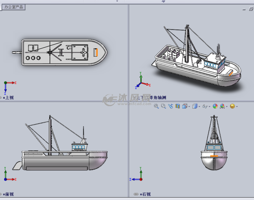 私人船设计模型 - 海洋船舶图纸 - 沐风网