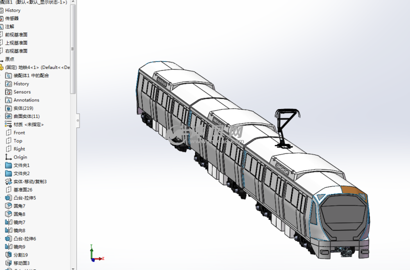 地铁外观俯视图