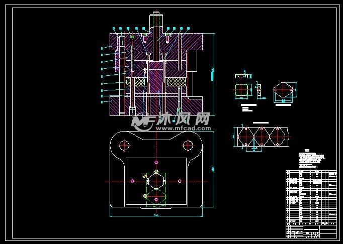 纺织机护罩冲孔落料弯曲复合模