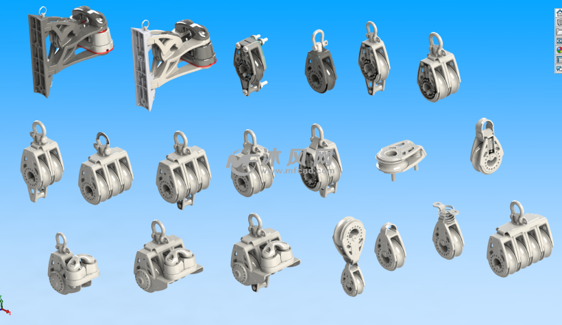 40毫米复合材料轻巧滑轮船滑轮