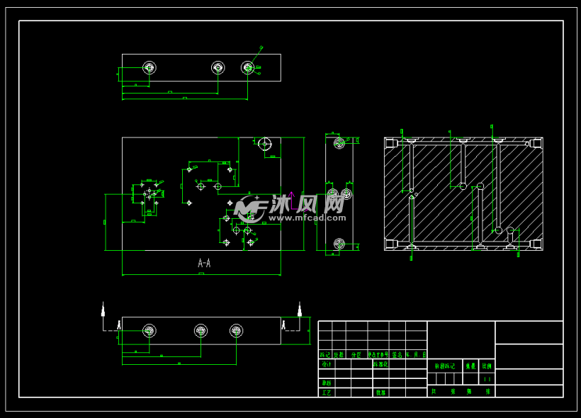上料机液压系统设计集成块 - 设计方案图纸 - 沐风网