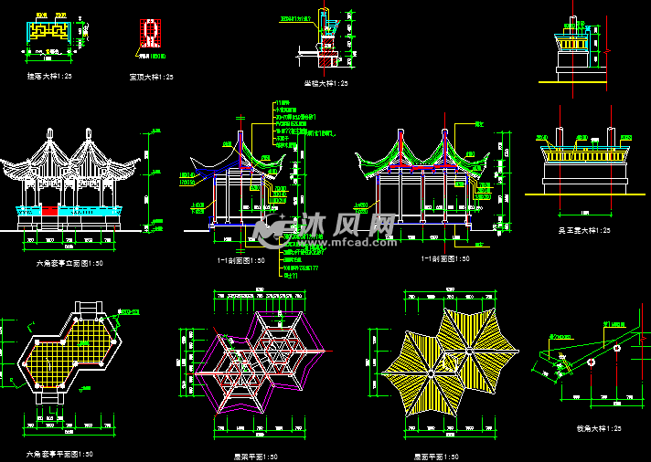 八角重檐亭五角亭四角亭木结构古建亭子合集雇佣ta 关注查看我的个