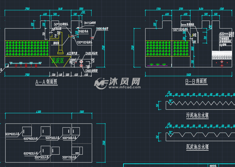30吨农村生活污水处理设备 - 环保图纸 - 沐风网