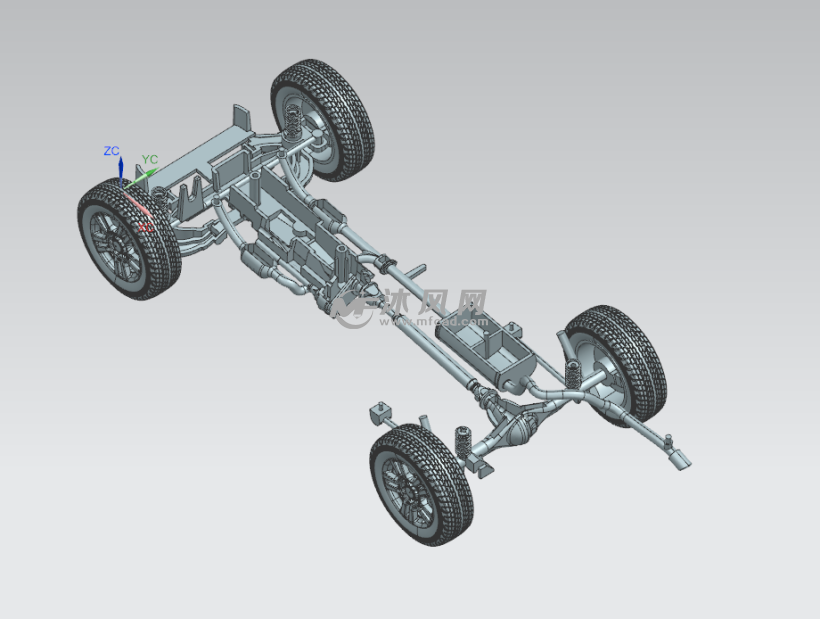 suv底盘布置三维图