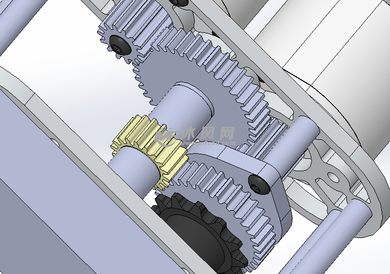 机械传动中齿轮箱模型