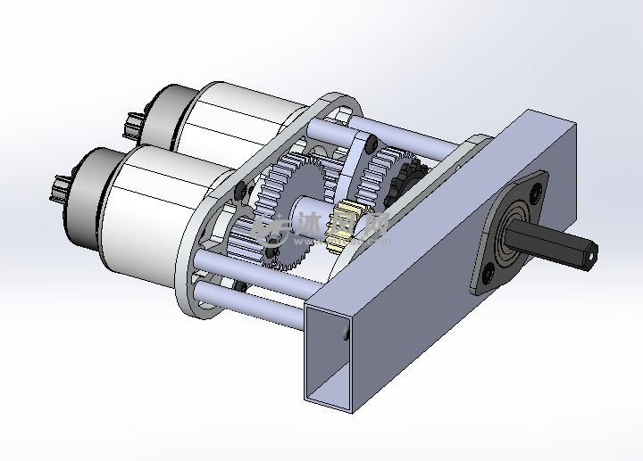 机械传动中齿轮箱模型