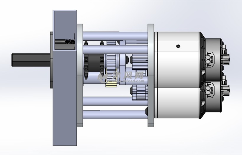 机械传动中齿轮箱模型