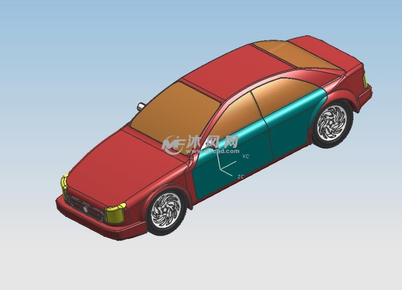 小轎車3d模型