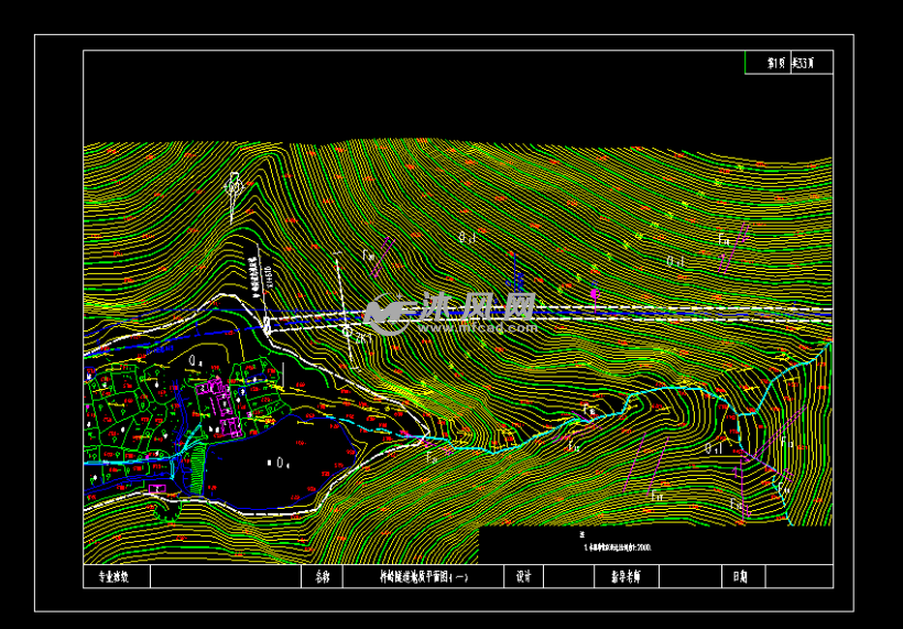 杵岭隧道地质平面图