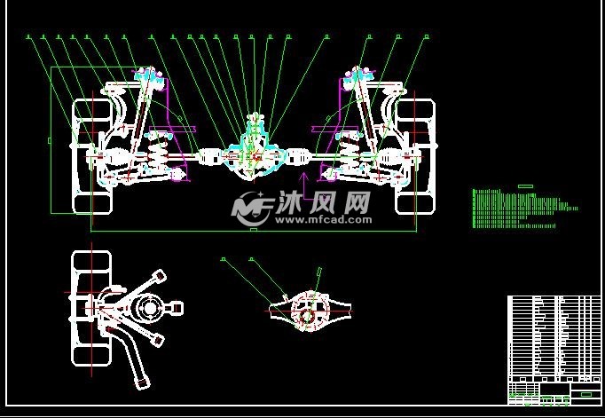 东方红mf554后桥装配图图片