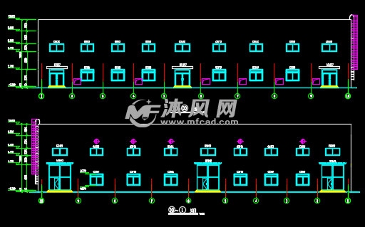 框排架结构危废库房建筑结构施工图纸