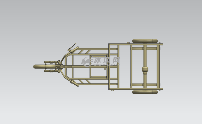 三轮车骨架模型