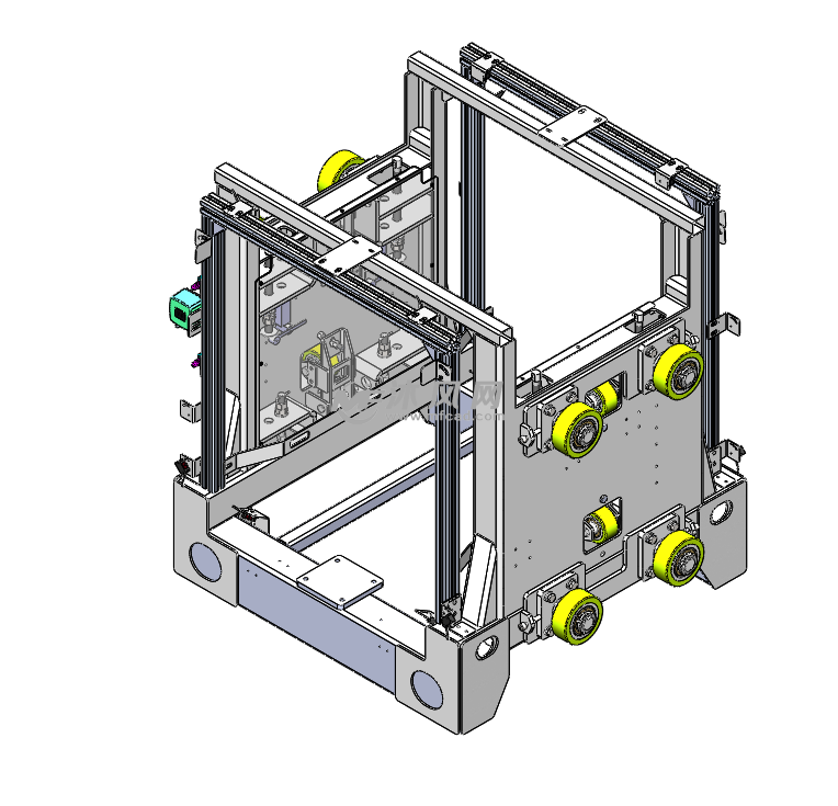 链条堆垛机模型带货叉模型 - 机械设备图纸 - 沐风网