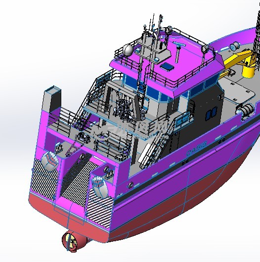 渔船三维模型设计
