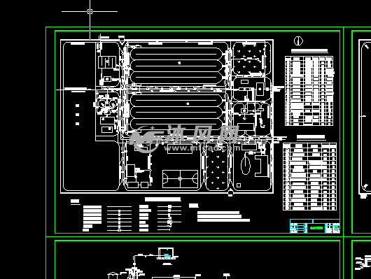 9万吨每天污水处理厂设计图 - 环保图纸 - 沐风网